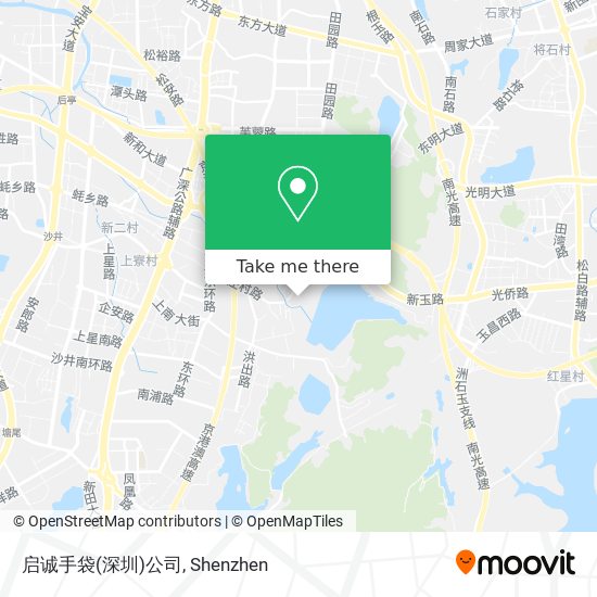启诚手袋(深圳)公司 map