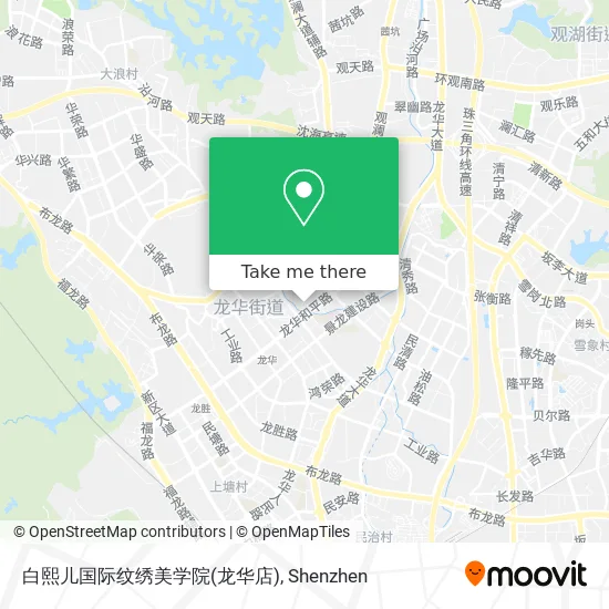 白熙儿国际纹绣美学院(龙华店) map