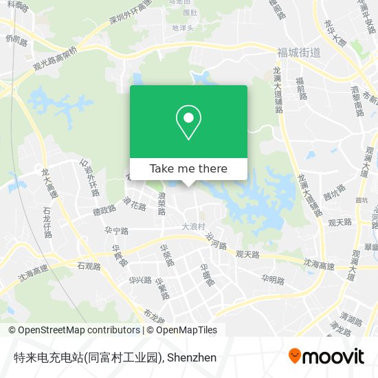 特来电充电站(同富村工业园) map