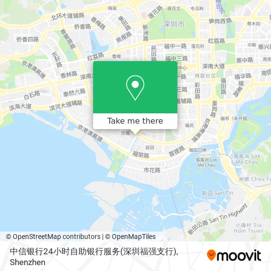 中信银行24小时自助银行服务(深圳福强支行) map