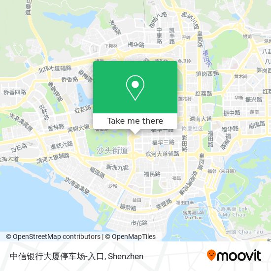 中信银行大厦停车场-入口 map