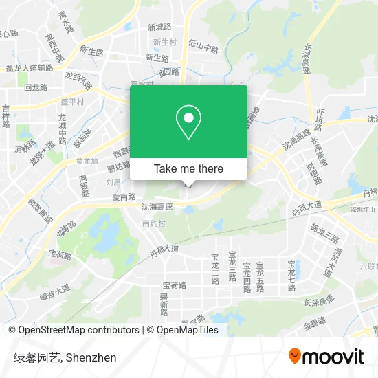 绿馨园艺 map