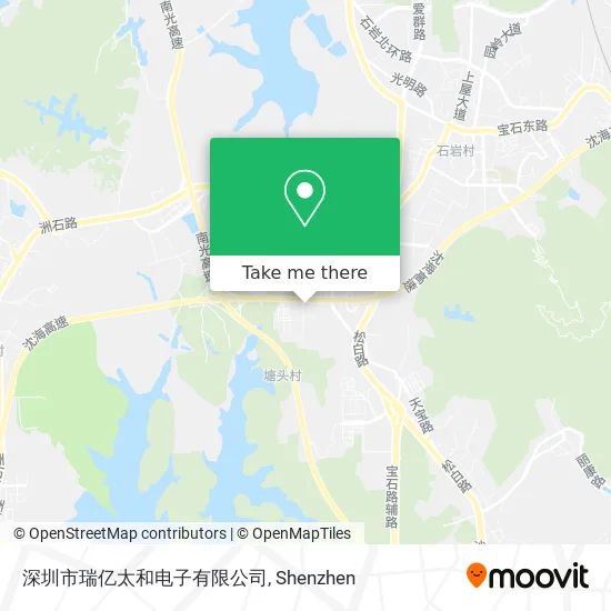 深圳市瑞亿太和电子有限公司 map