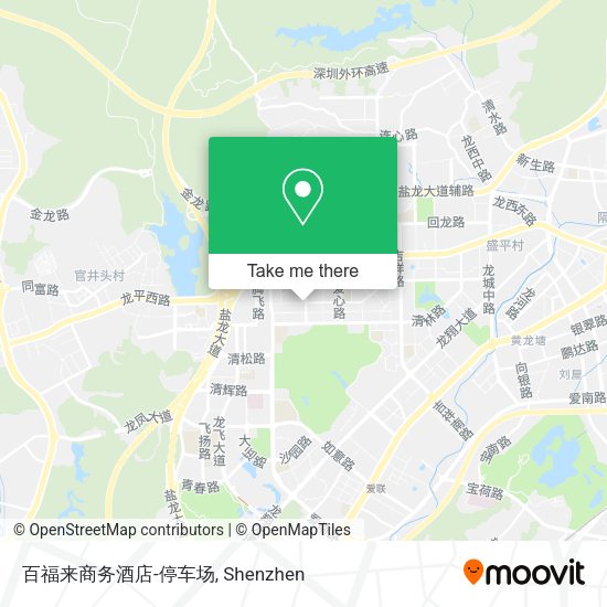 百福来商务酒店-停车场 map