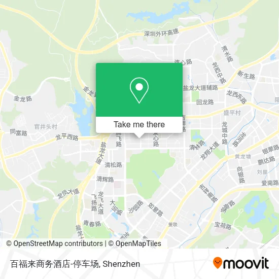 百福来商务酒店-停车场 map