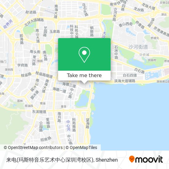 来电(玛斯特音乐艺术中心深圳湾校区) map
