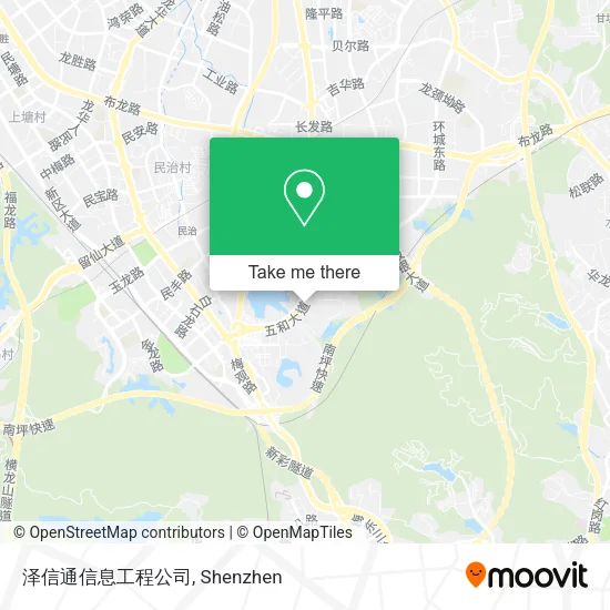 泽信通信息工程公司 map