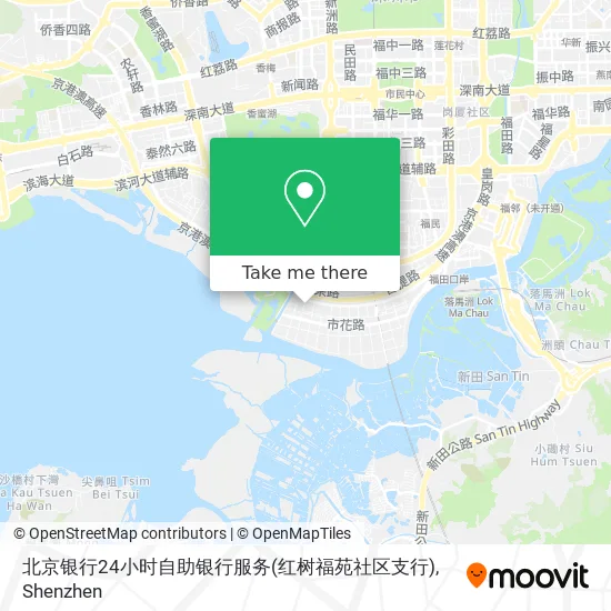 北京银行24小时自助银行服务(红树福苑社区支行) map