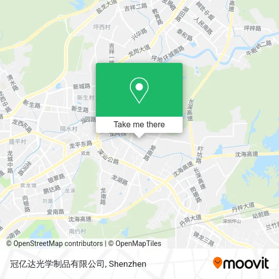 冠亿达光学制品有限公司 map