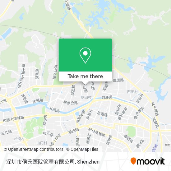 深圳市侯氏医院管理有限公司 map