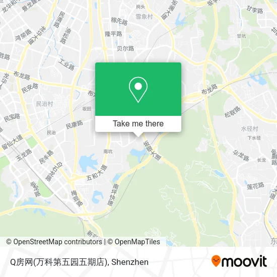 Q房网(万科第五园五期店) map