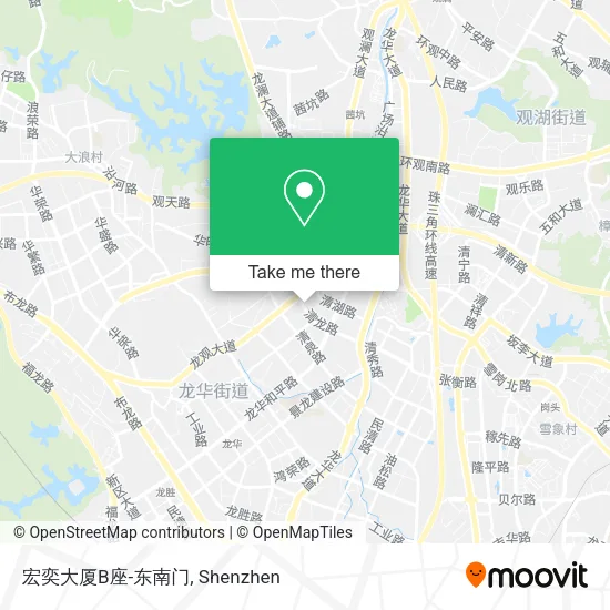 宏奕大厦B座-东南门 map