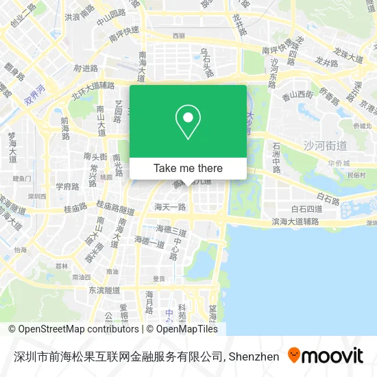 深圳市前海松果互联网金融服务有限公司 map