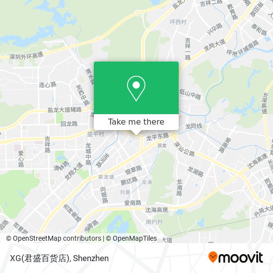 XG(君盛百货店) map