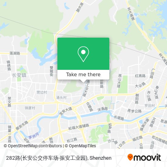 282路(长安公交停车场-振安工业园) map
