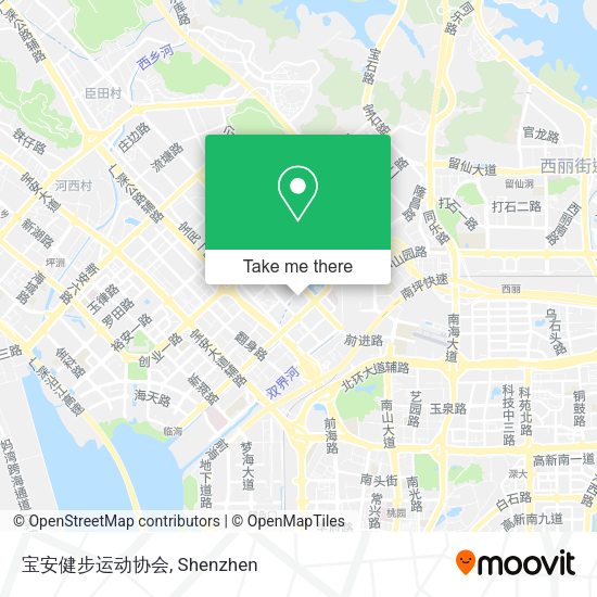 宝安健步运动协会 map