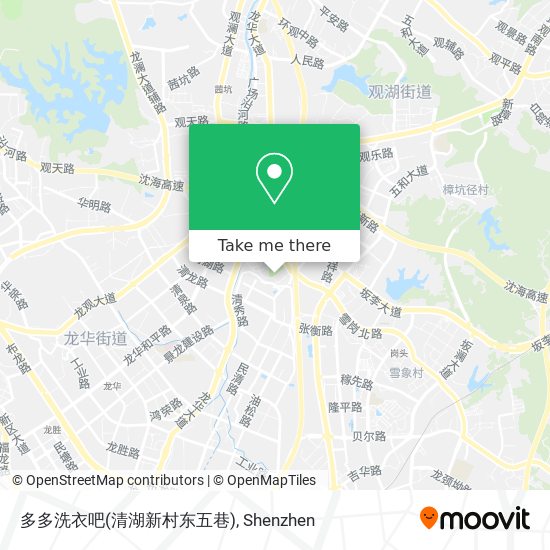 多多洗衣吧(清湖新村东五巷) map