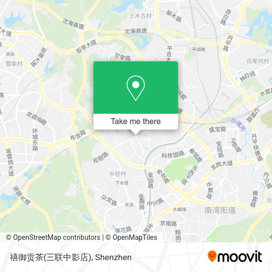 禧御贡茶(三联中影店) map