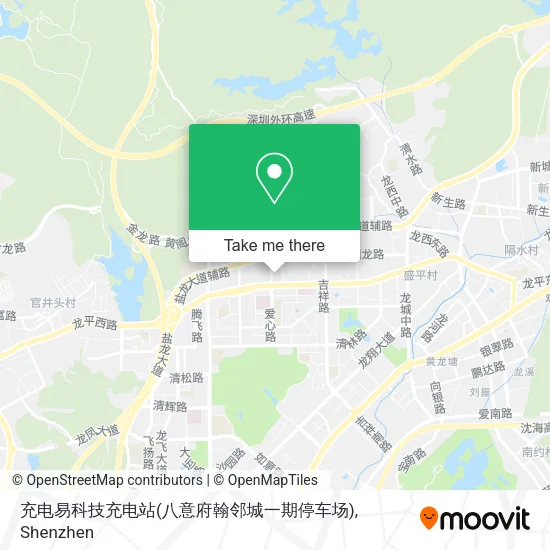 充电易科技充电站(八意府翰邻城一期停车场) map