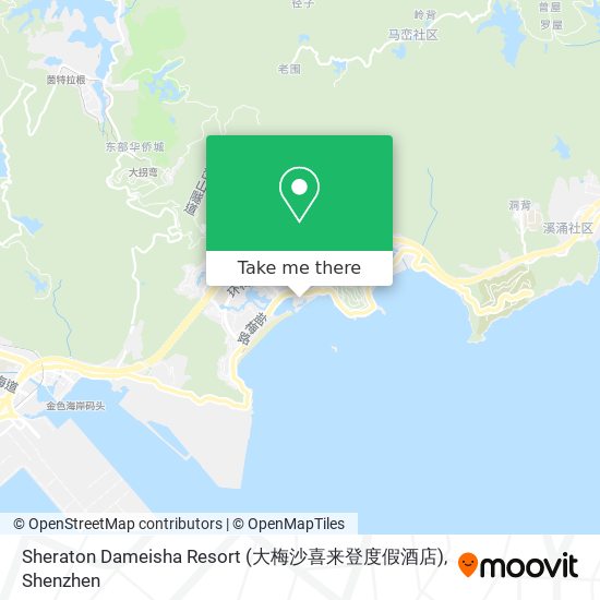 Sheraton Dameisha Resort (大梅沙喜来登度假酒店) map