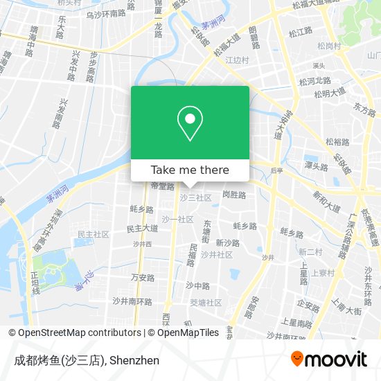 成都烤鱼(沙三店) map