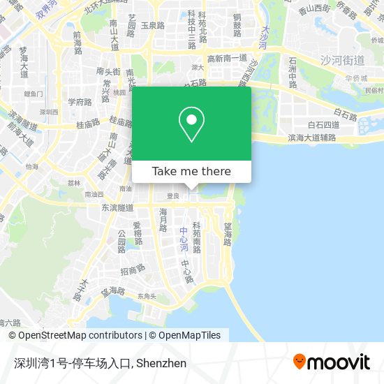 深圳湾1号-停车场入口 map