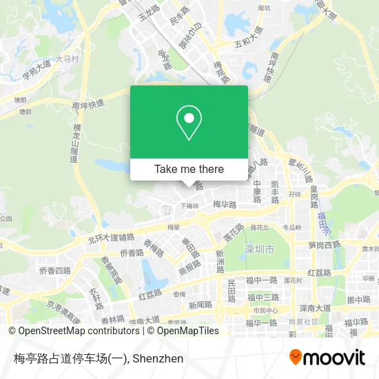 梅亭路占道停车场(一) map