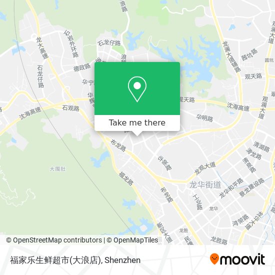 福家乐生鲜超市(大浪店) map