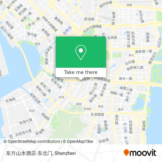 东方山水酒店-东北门 map