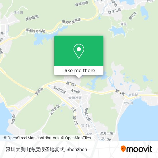 深圳大鹏山海度假圣地复式 map