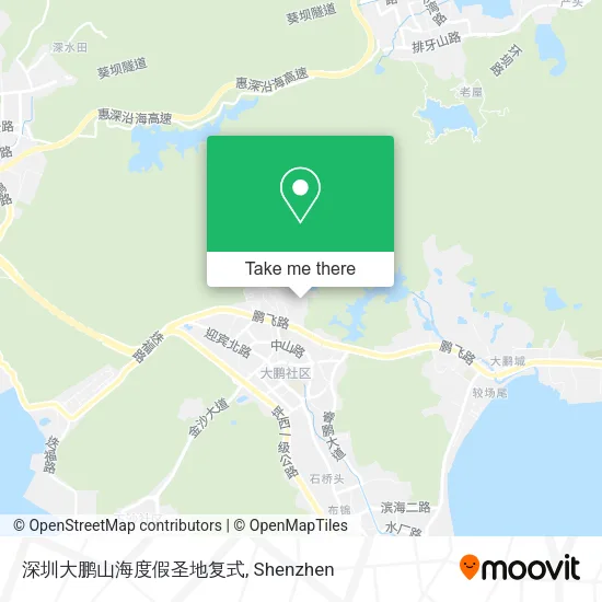 深圳大鹏山海度假圣地复式 map