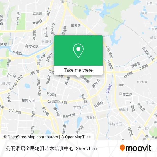 公明滑启全民轮滑艺术培训中心 map