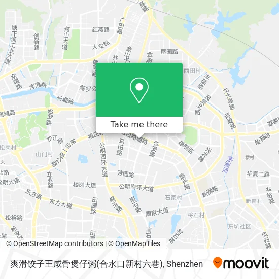 爽滑饺子王咸骨煲仔粥(合水口新村六巷) map