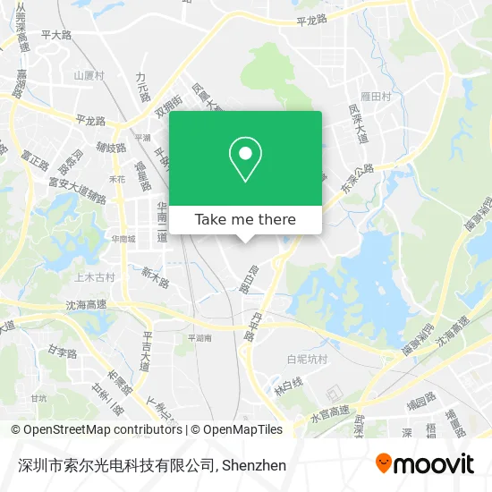 深圳市索尔光电科技有限公司 map