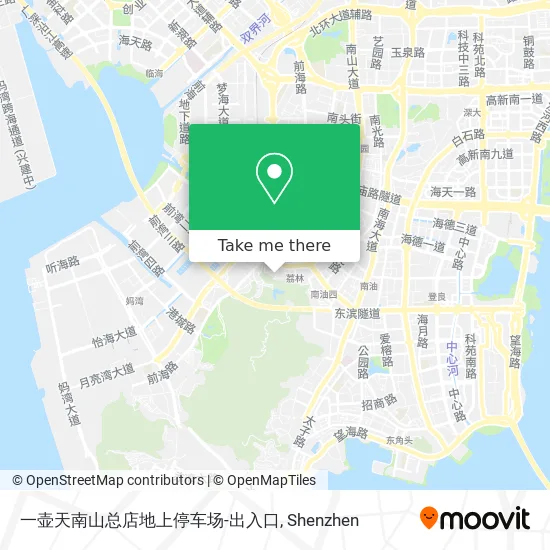 一壶天南山总店地上停车场-出入口 map