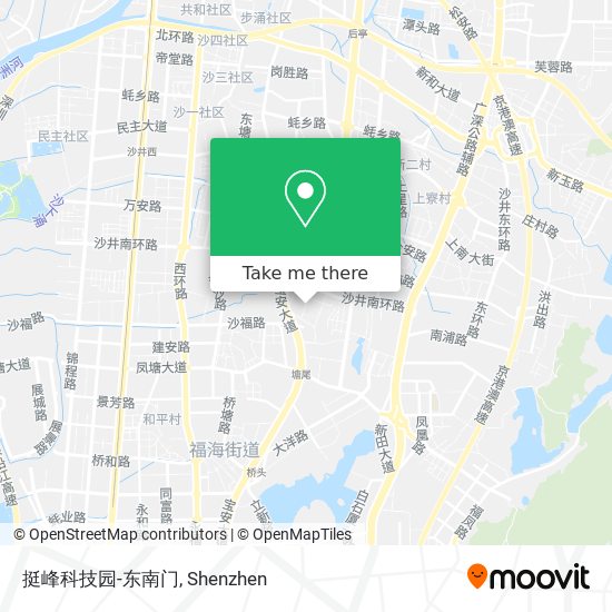挺峰科技园-东南门 map
