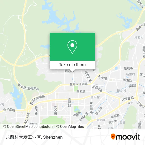 龙西村大发工业区 map