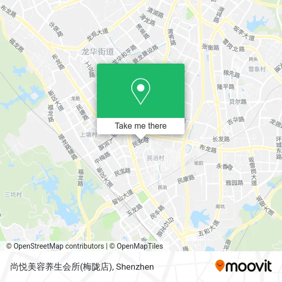 尚悦美容养生会所(梅陇店) map