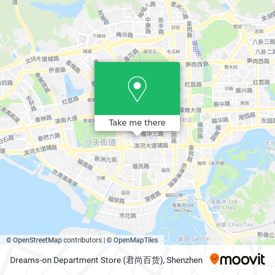 Dreams-on Department Store (君尚百货) map