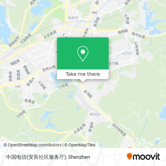 中国电信(安良社区服务厅) map
