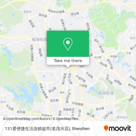 131爱便捷生活连锁超市(老茂兴店) map