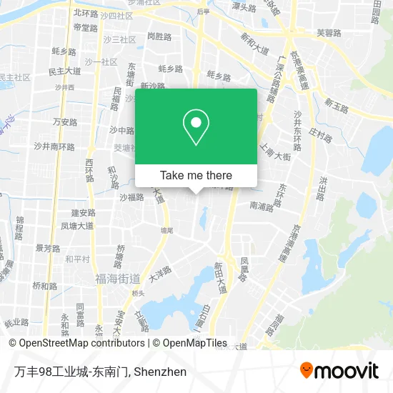 万丰98工业城-东南门 map