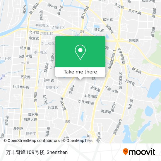 万丰背峰109号楼 map