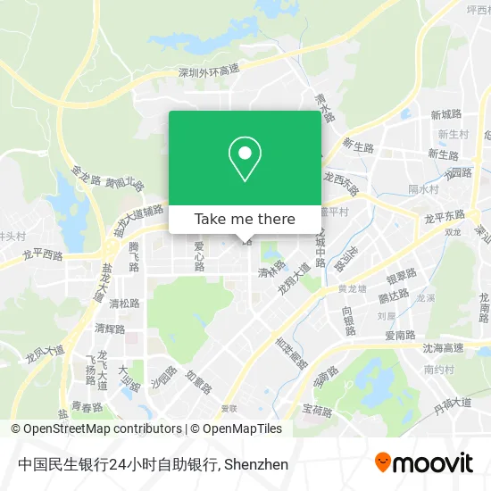 中国民生银行24小时自助银行 map