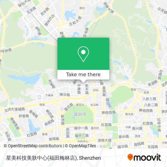 星美科技美肤中心(福田梅林店) map