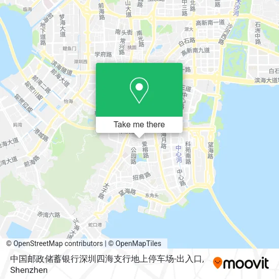 中国邮政储蓄银行深圳四海支行地上停车场-出入口 map