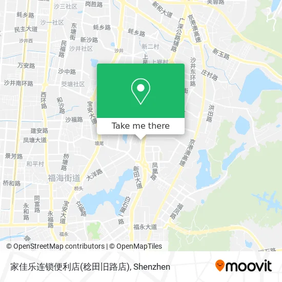 家佳乐连锁便利店(稔田旧路店) map
