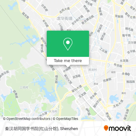 秦汉胡同国学书院(红山分馆) map