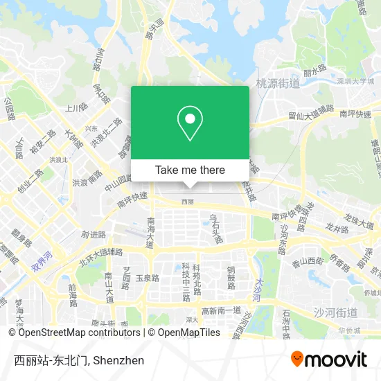 西丽站-东北门 map