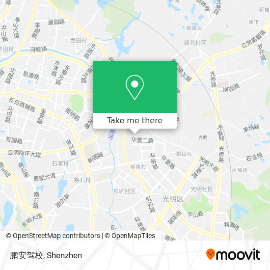 鹏安驾校 map